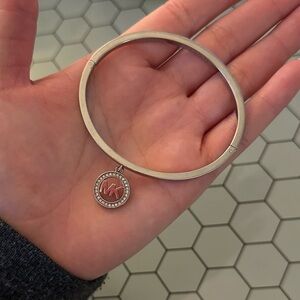 Michael Kors Silver Bracelet with Charm